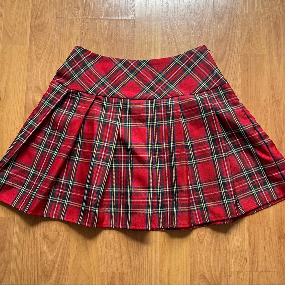 Shein plaid skirt
